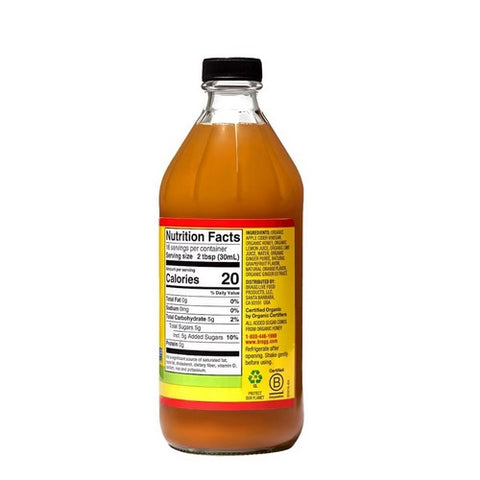 Bragg, Organic Apple Cider Vinegar Blends With Citrus Ginger, 16 Oz(Case Of 12)
