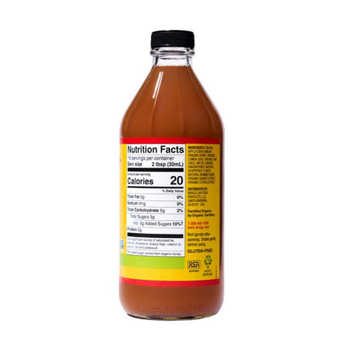 Bragg, Organic Apple Cider Vinegar Blends With Citrus Ginger, 16 Oz(Case Of 12)