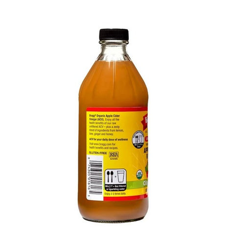 Bragg, Organic Apple Cider Vinegar Blends With Citrus Ginger, 16 Oz(Case Of 12)