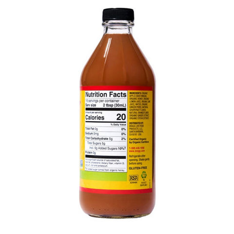 Bragg, Organic Apple Cider Vinegar Blends With Citrus Ginger, 16 Oz(Case Of 12)