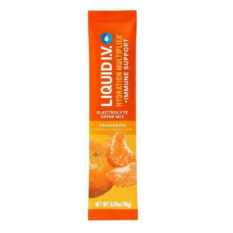Liquid I.V, Tangerine Hydration Multiplier Plus Immune Support Drink Mix, 0.565 Oz(Case Of 8)