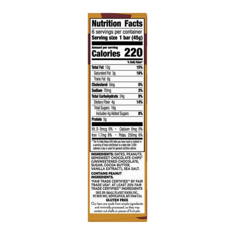 Larabar, Peanut Butter Chocolate Chip Protein Bar, 9.6 Oz(Case Of 8)