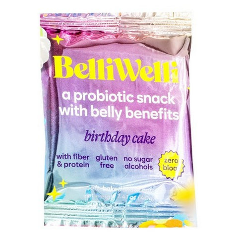 Belliwelli, Birthday Cake Snack Bar, 1.41 Oz(Case Of 8)