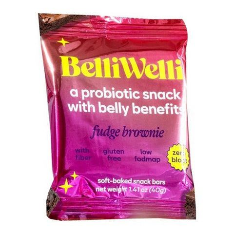 Belliwelli, Fudge Brownie Bar, 1.41 Oz(Case Of 8)