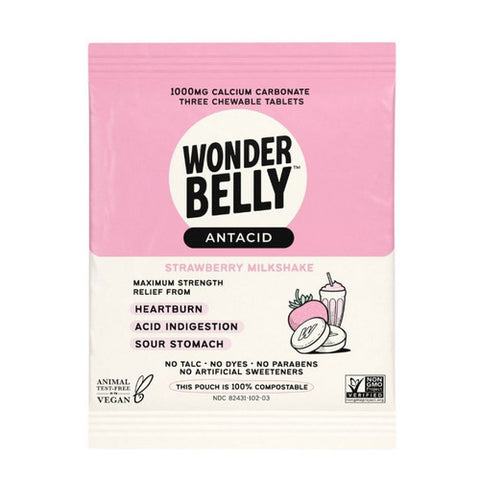 Wonderbelly, Strawberry Antacid, 3 Count(Case Of 20)