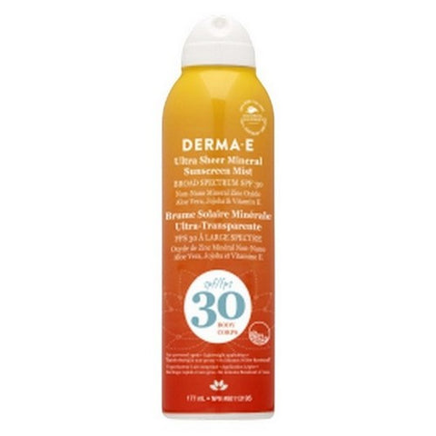 Ultra Sheer Mineral Sunscreen Mist SPF30 177 Ml by Derma e