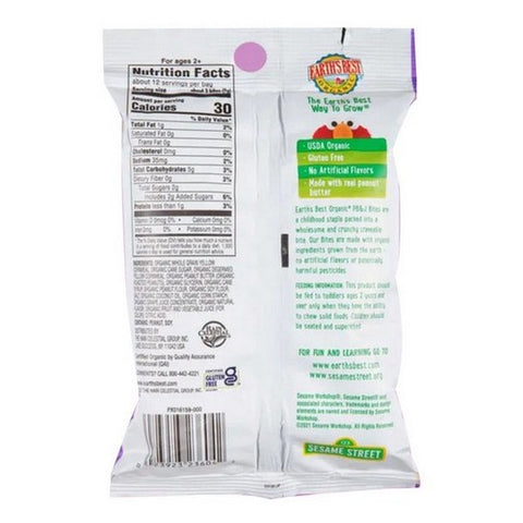 Earth's Best, Organic Peanut Butter And Strawberry Jelly Bites, 3 Oz (Case Of 6)