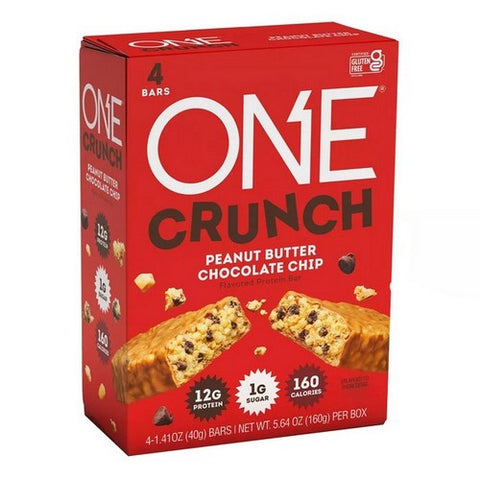 Onebar, Crunch Protein Bars Peanut Butter Chocolate Chip, 160 Grams (Case Of 6)