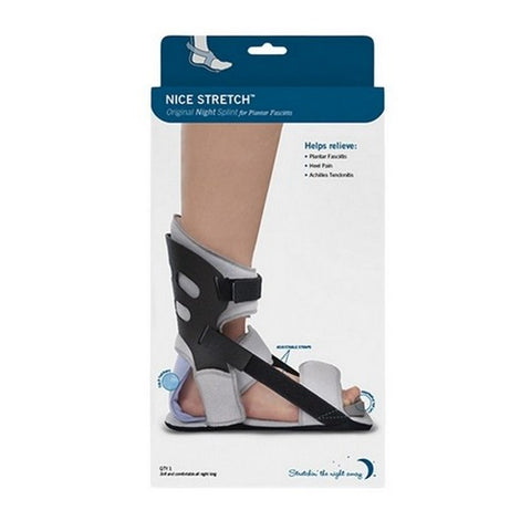 Brownmed, Plantar Fasciitis Night Splint with Ice Pack Nice Stretch Original with Polar Ice Medium Buckle / Ho, 1 Count