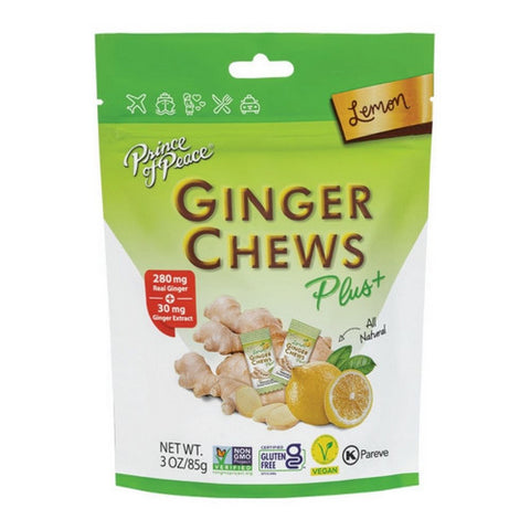 Prince Of Peace, Original Plus Ginger Chews Lemon, 3 Oz(Case Of 6)