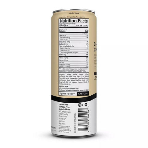 Slate, Vanilla Latte, 11 Oz(Case Of 12)