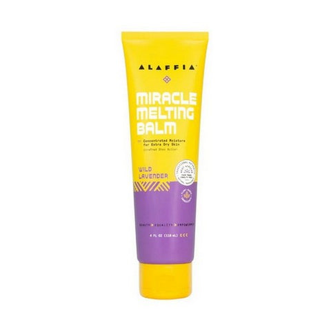 Alaffia, Miracle Melting Balm Wild Lavender, 4 Oz(Case Of 4)