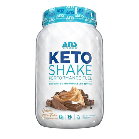 Keto Shake Performance Fuel Protein Choc Peanut Butter 924 Grams by ANS Performance