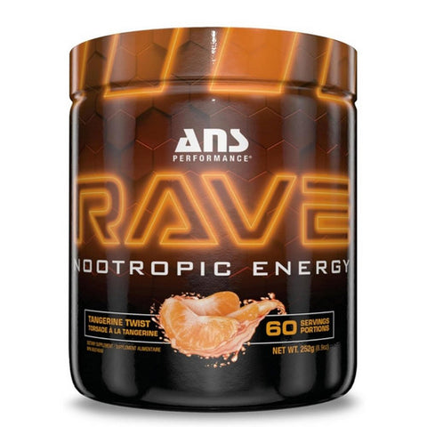 Rave Nootropic  Tangerine Twist 252 Grams by ANS Performance