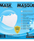 Mask for Adults White 3 Pack by Sequence Health