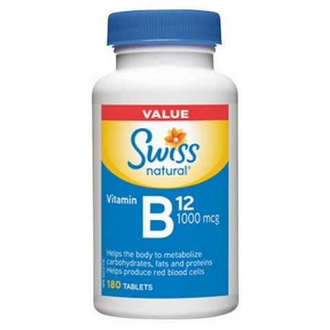 Vitamin B12 Value Size 180 Tabs by Swiss Natural