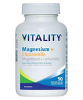 Magnesium + Chamomile 90 VegCaps by Vitality Products Inc.