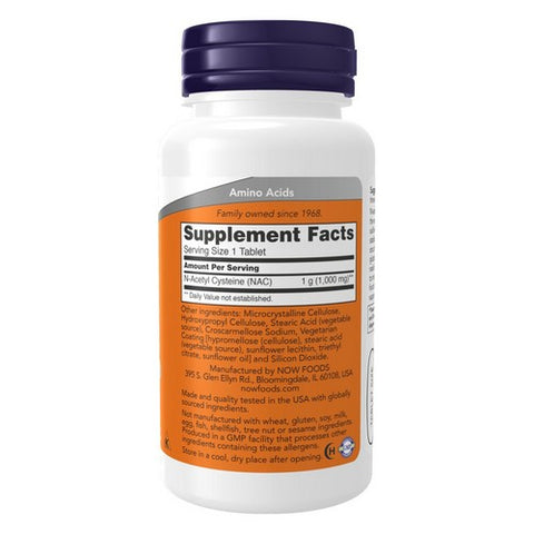 Now Foods, N-Acetyl-Cysteine, 1000 Mg, 60 VegCaps