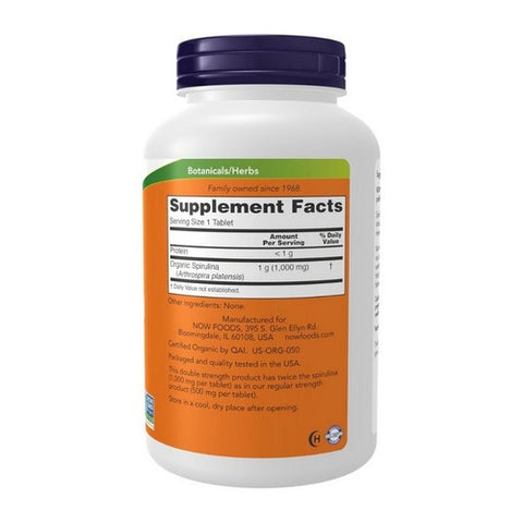 Now Foods, Organic Spirulina, 100 Mg, 240 Tabs