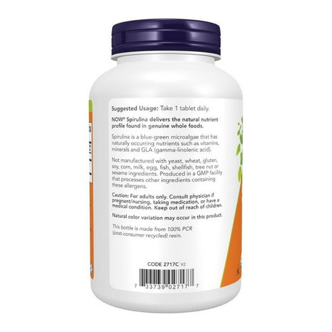 Now Foods, Organic Spirulina, 100 Mg, 240 Tabs