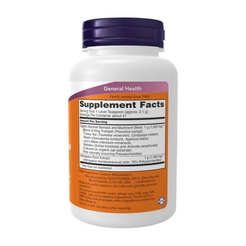 Now Foods, Mushroom Immune Renew Powder, 3.5 Oz