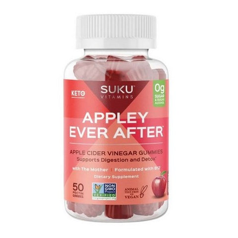 SUKU Vitamins, Appley Ever After Apple Cider Vinegar, 50 Gummies