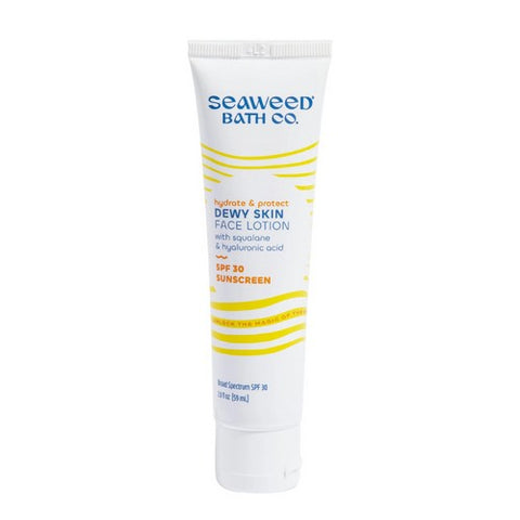 Seaweed Bath Co, Dewy Skin Face Lotion SPF 30 Sunscreen, 2 Oz