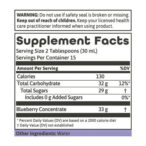 Dynamic Health Laboratories, Blueberry Concentrate Of Antioxidants, 16 Oz