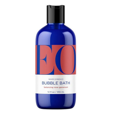 EO Products, Bubble Bath Rose Geranium, 12 Oz