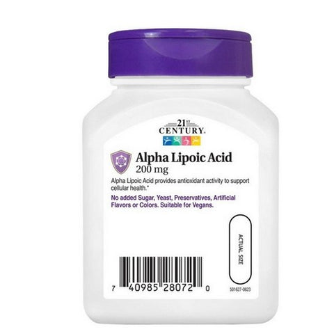 21st Century, Alpha Lipoic Acid, 60 Caps