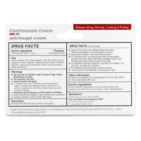 Globe, Clotrimazole 1% Antifungal, 1 Oz