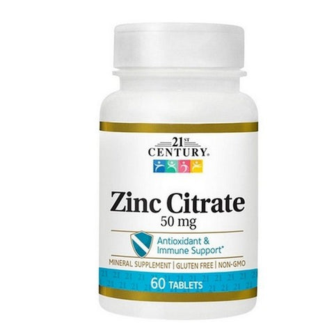 21st Century, Zinc Citrate, 60 Tabs