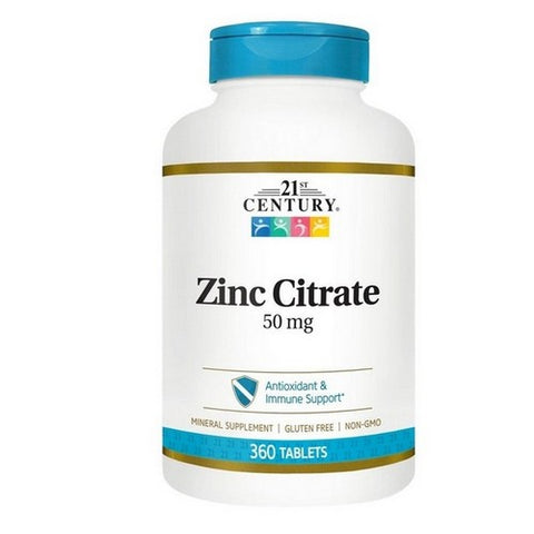 21st Century, Zinc Citrate, 360 Tabs