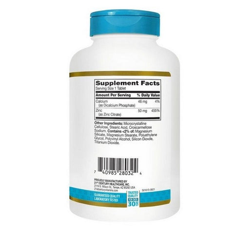 21st Century, Zinc Citrate, 360 Tabs