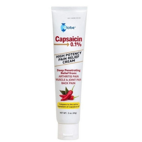 Globe, Capsaicin 0.1%, 2 Oz