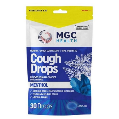 Mgc Health, Cough Drops Menthol, 30 Drops