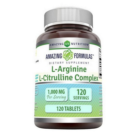 Amazing Nutrition, Amazing Formulas L-Arginine and L-Citrulline, 120 Tabs