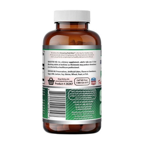 Amazing Nutrition, Amazing Formulas Melatonin Strawberry, 180 Tabs