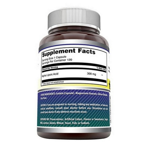 Amazing Nutrition, Amazing Formulas Alpha Lipoic Acid, 120 Caps