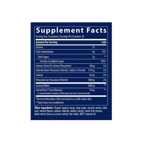 Trace Minerals, Electrolyte Stamina Gummies Watermelon Flavor, 263 mg, 90 Count