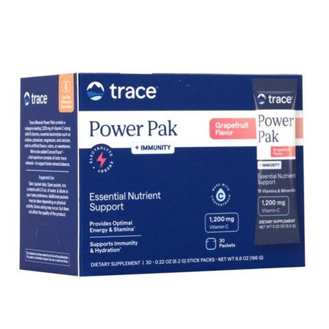 Trace Minerals, Electrolyte Stamina Power Pak + Immunity Grapefruit Effervescent, 30 Packets