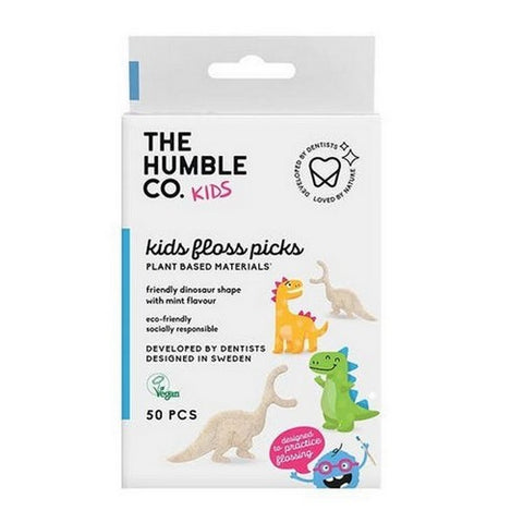 The Humble Co, Kids Mint Dental Floss Picks, 50 Count