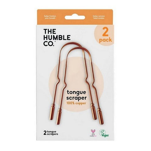 The Humble Co, Copper Tongue Scrapper, 2 Count