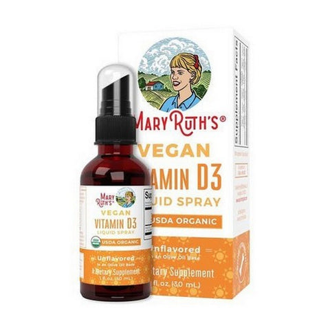 MaryRuth's, Organic Vegan Vitamin D3 Liquid Spray Unflavored, 1 Oz