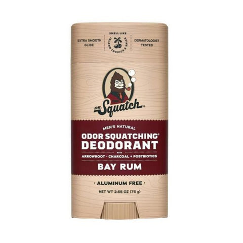 Dr. Squatch, Deodorant Mens Bay Rum, 2.65 Oz
