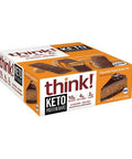 Keto Delight Chocolate Peanut Butter Pie Bar 10 Count by Think!