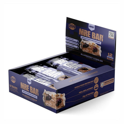 MRE Protein Bar Blueberry Cobbler 12 Count by Redcon1
