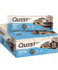Quest Protein Bar Dipped Cookies And Cream 12 Count by Pure Protein