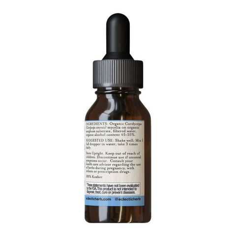 Eclectic Herb, Cordyceps, 1 Oz with Alcohol