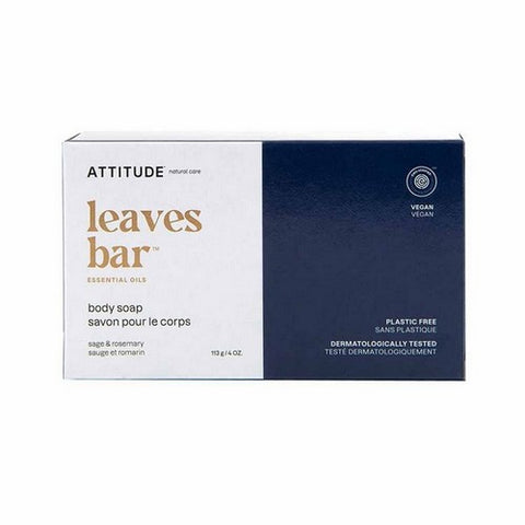 Attitude, Leaves Bar Soap Sage And Rosemary, 4 Oz